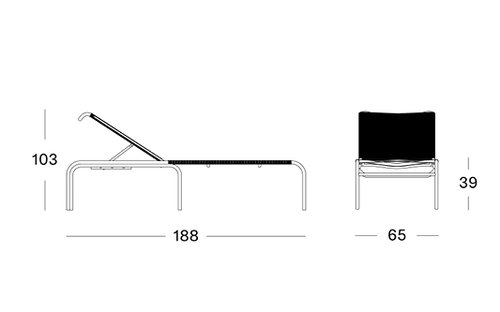 Loop sunlounger