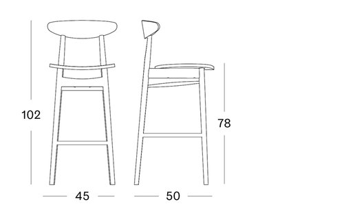 Teo bar stool