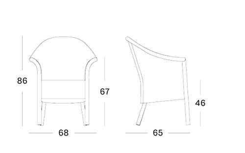 Victor dining armchair