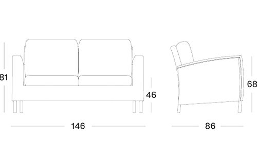 Safi lounge sofa