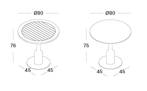 Sphera bistro table outdoor