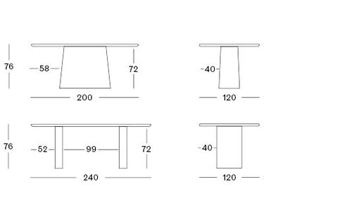 Ari dining table ellipse