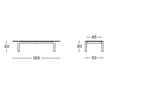 Oda coffee table 129x53