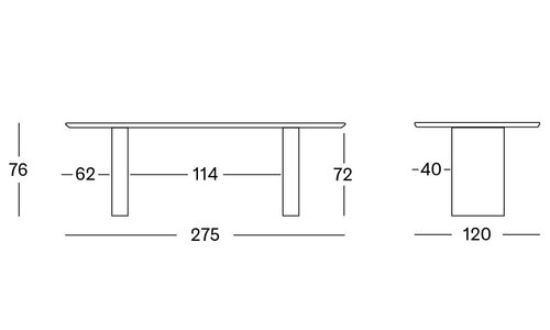 Ari dining table ellipse